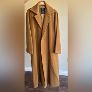 Y's Yohji Yamamoto 100% Laine Wool Long Trench Coat (Vtg)